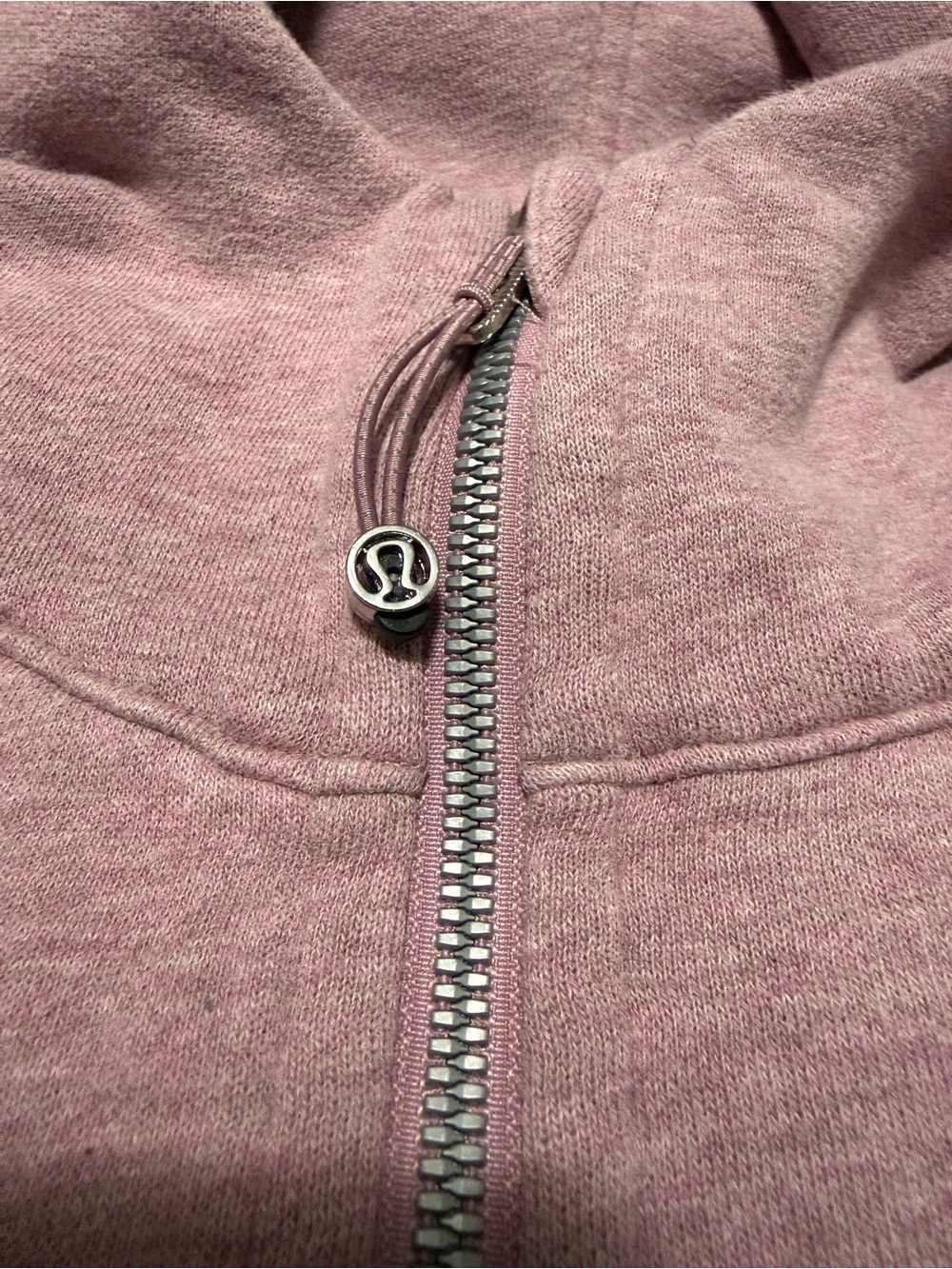 Lululemon Scuba Oversized Half-Zip Hoodie – Heathered Pink Taupe – M/L - Picture 5 of 8